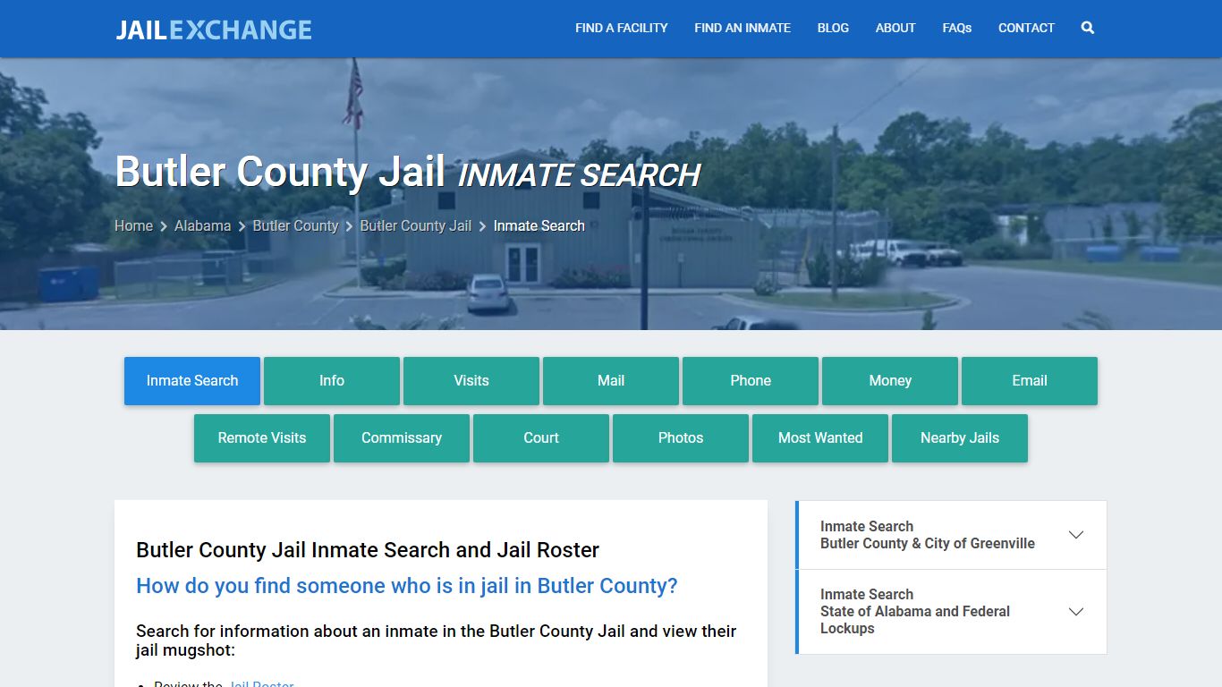 Inmate Search: Roster & Mugshots - Butler County Jail, AL